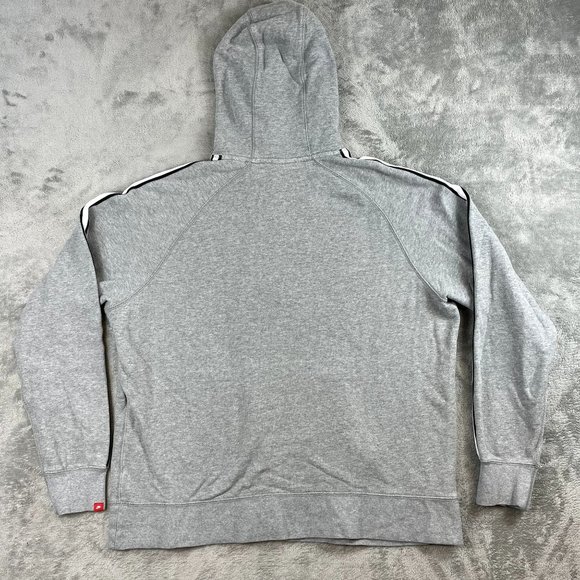Nike Casual Sporty Grey Hoodie Pullover Huge Spellout XXL - Picture 5 of 10